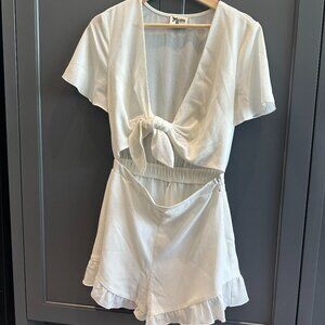 Show Me Your Mumu Medium White Riviera Romper